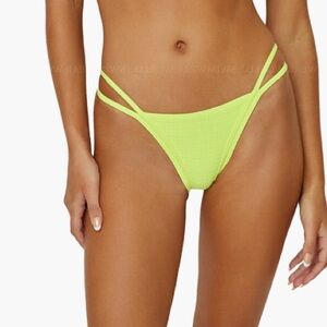 PQ Swim Raven Tri-Strappy Bikini Bottom Sz S